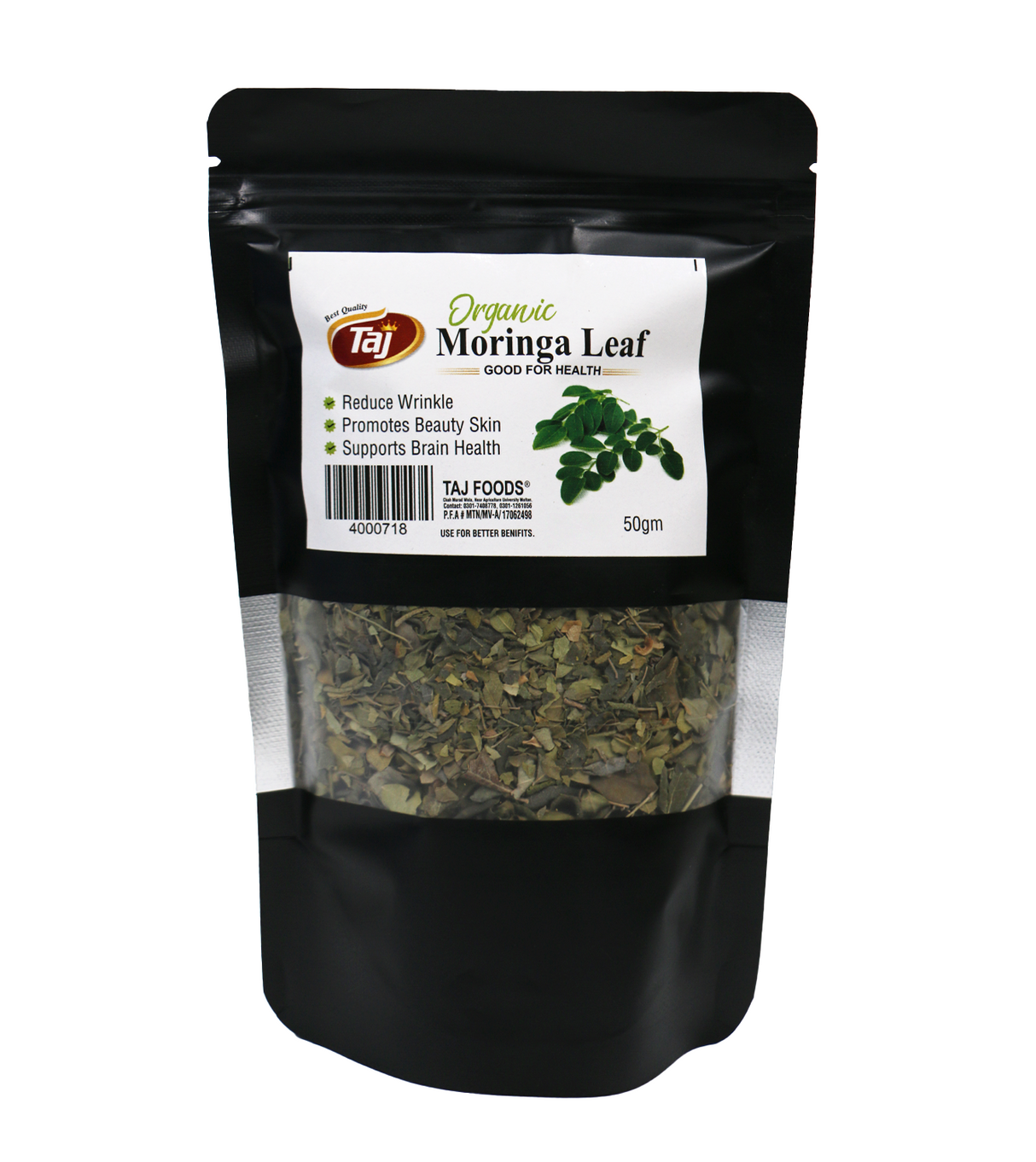 taj moringa leaf pouch 50g