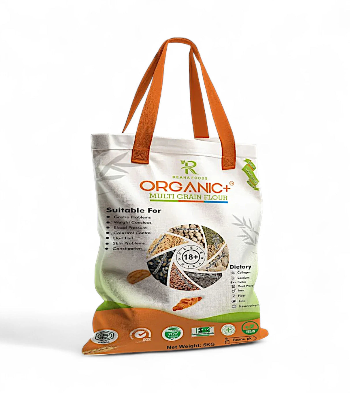 reana foods organic multigrain flour 5kg