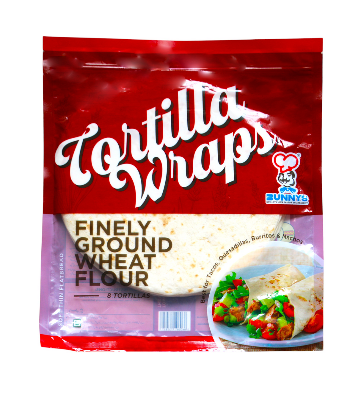 bunnys tortilla flour wraps 570g
