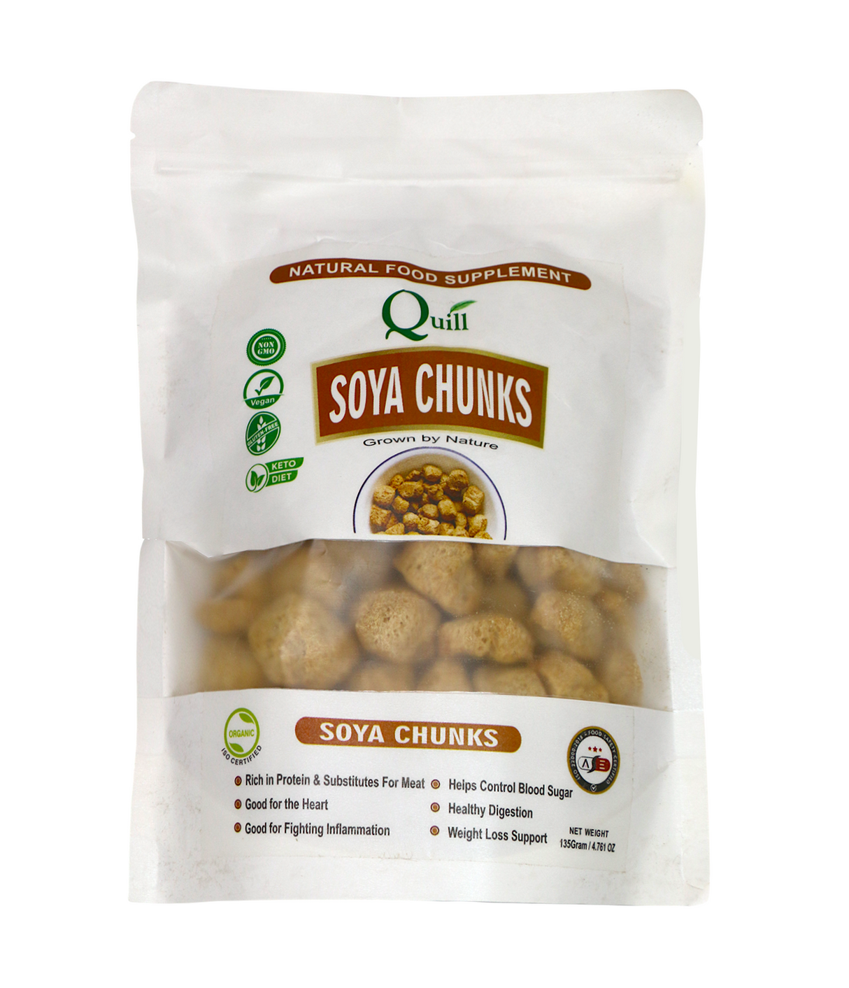 quill soya chunks 135g
