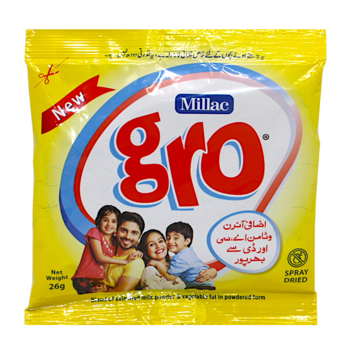 millac milk powder gro new 26g