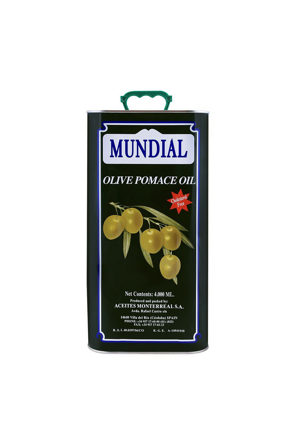mundial olive oil pomace 4.4l tin