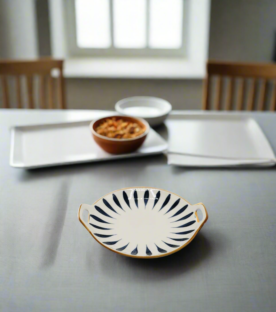 line dish 9" china