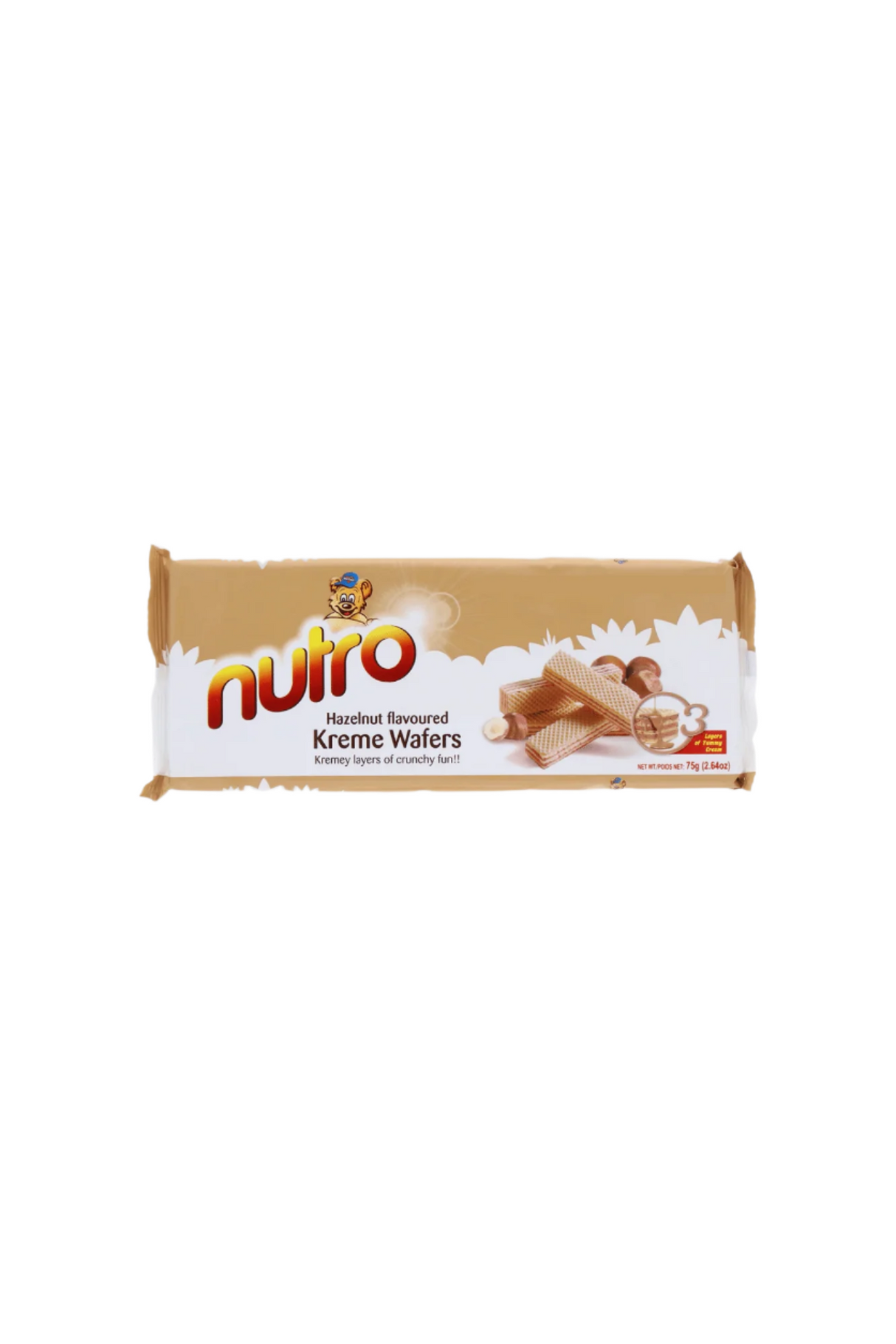 nutro wafers hazelnut kreme 75g