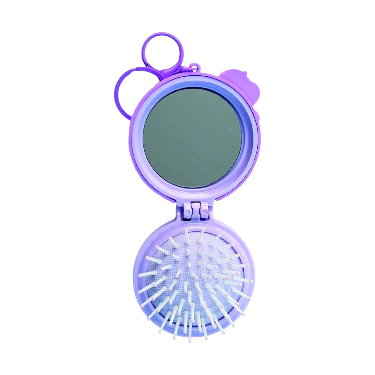 kids hair brush & mirror 2in1 folding china 10188