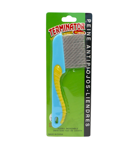 terminator lice comb handle large steel china jyd-27168-64