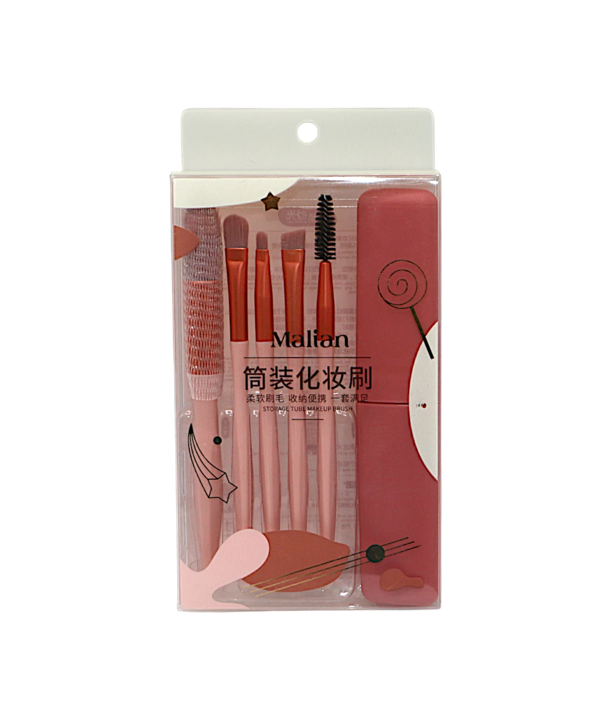 malian makeup brush set 6pc china q-1732