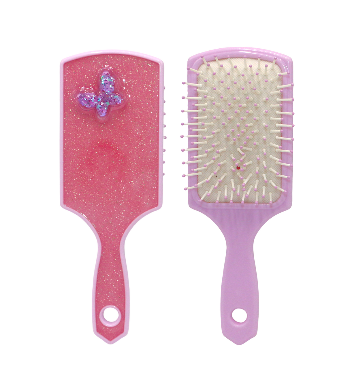 hair brush glitter butterfly china jyd27168-1