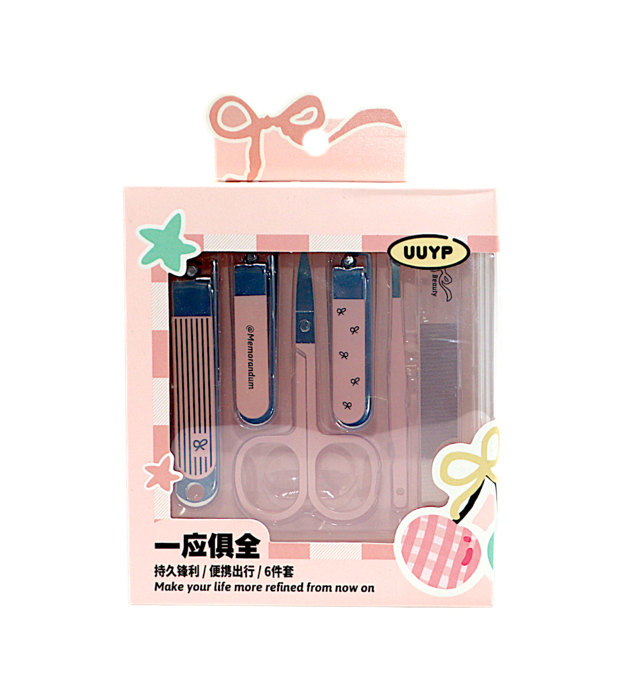 uuyp manicure set 6pcs k-k579