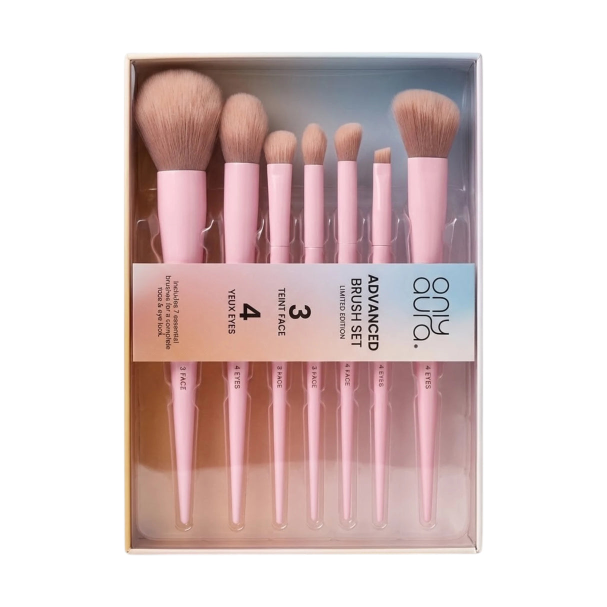 only aura makeup brush set 7in1 sf07
