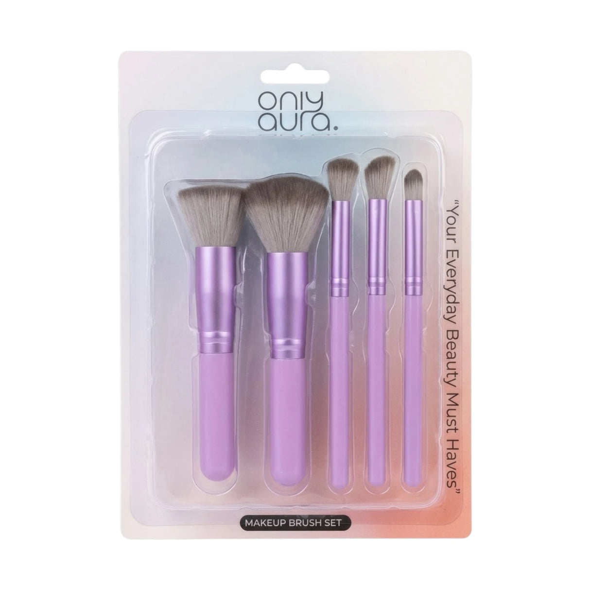 only aura makeup brush set 5in1 hzs021