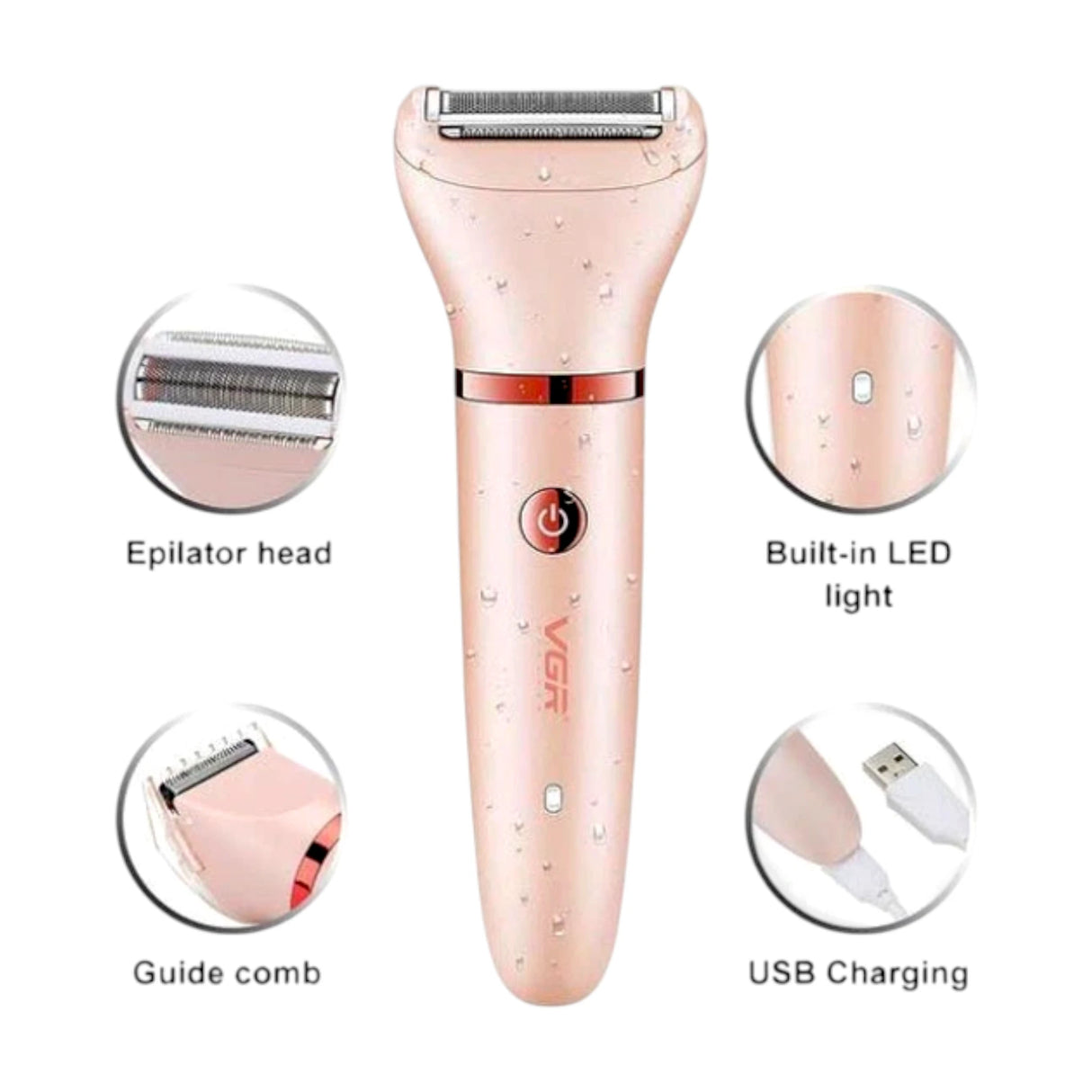 vgr epilator 3in1 v-735