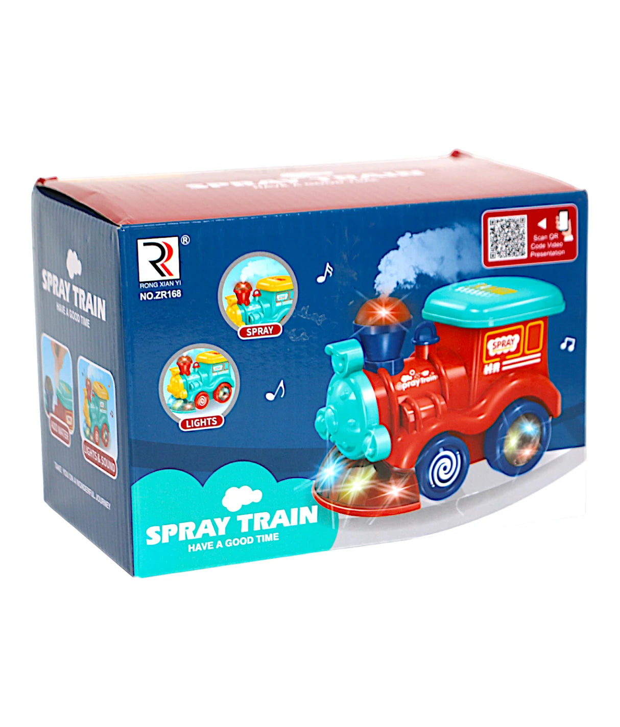 musical train with light & spray