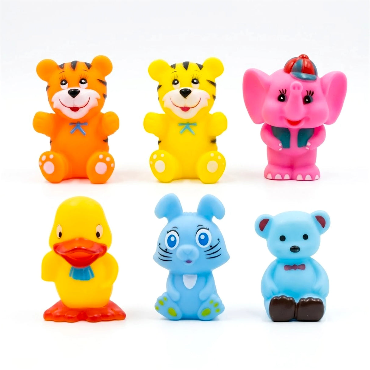pvc chu chu animal set 6pc