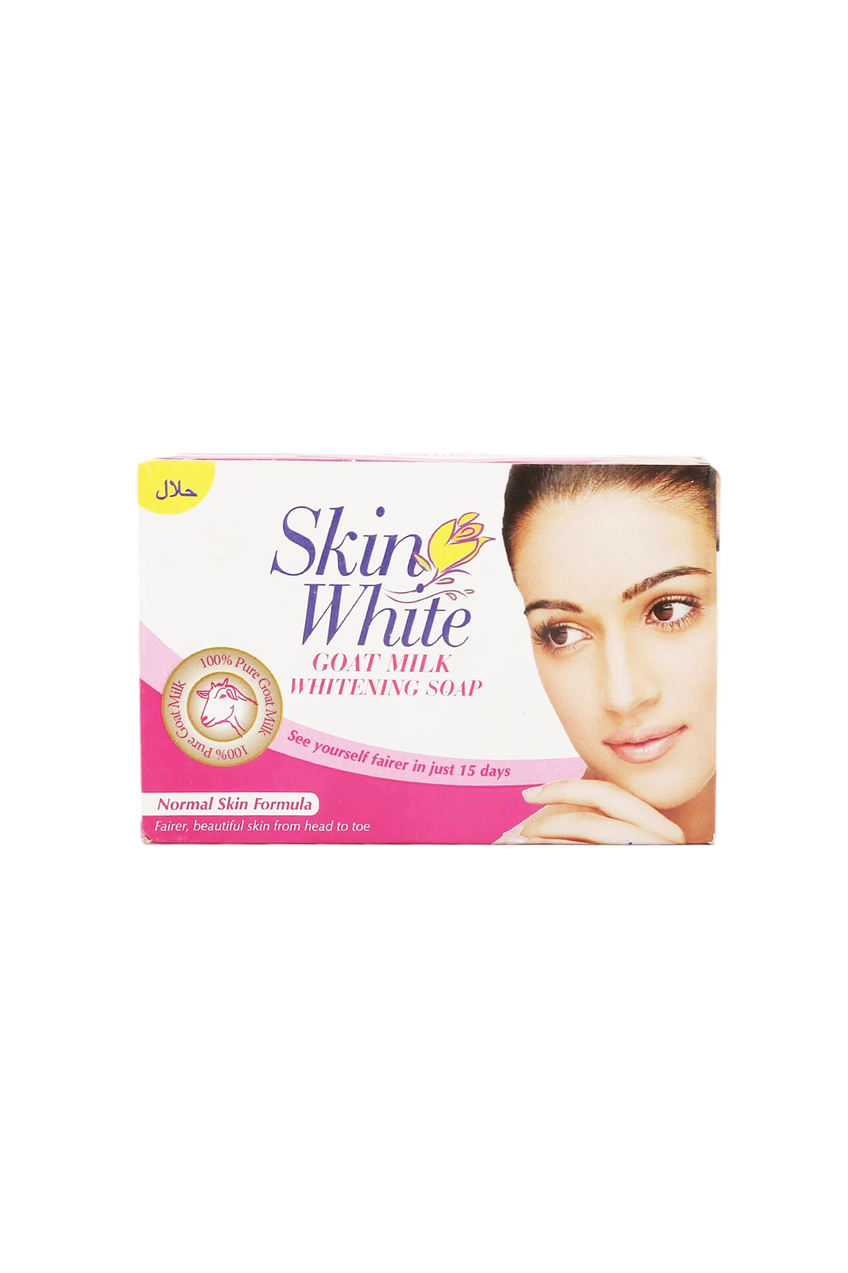 skin white goat milk soap pink 100g