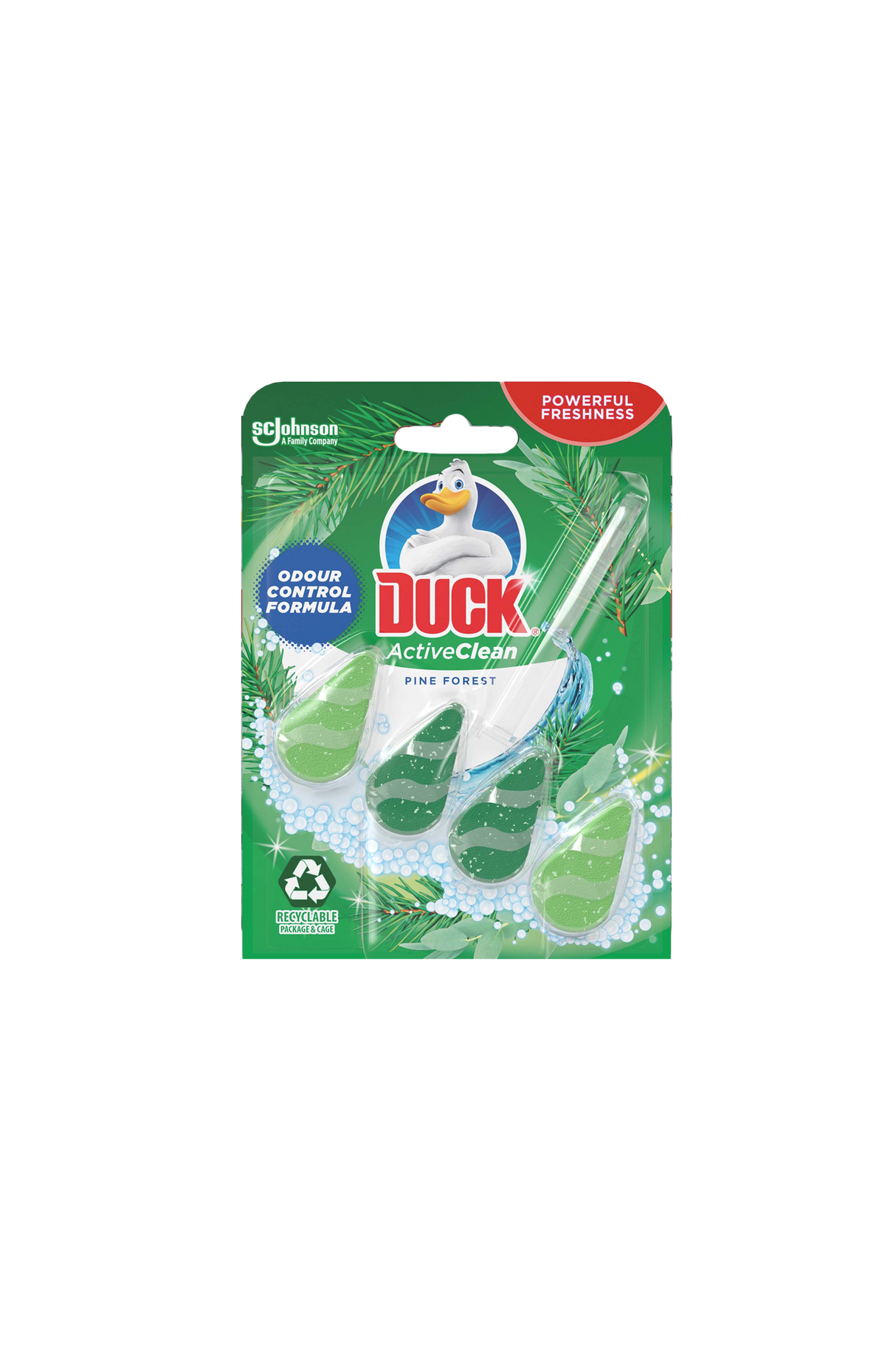 duck active clean toilet block pine forest 38.6g