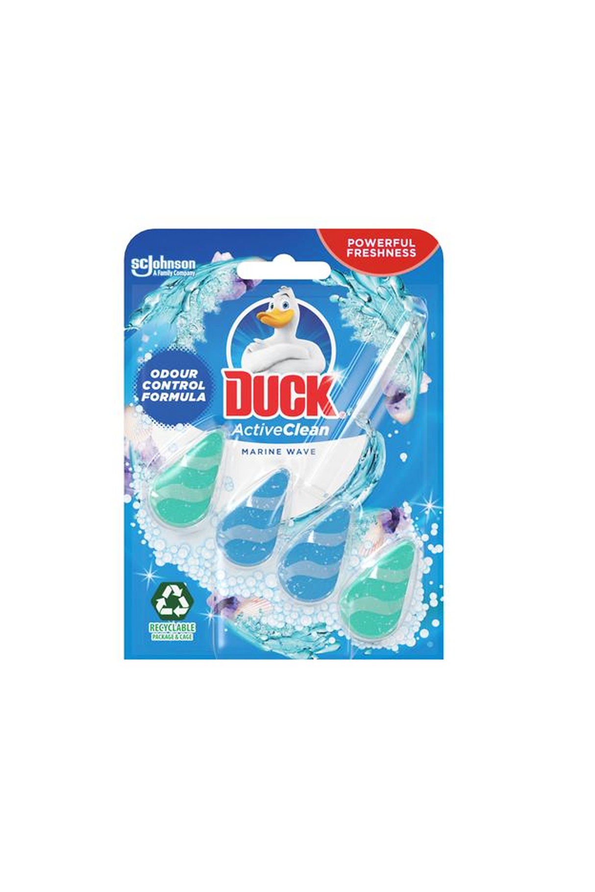 duck active clean toilet block marine wave 38.6g