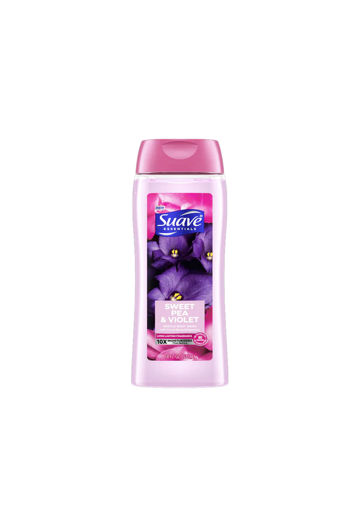 suave body wash sweet pea & violet 532ml