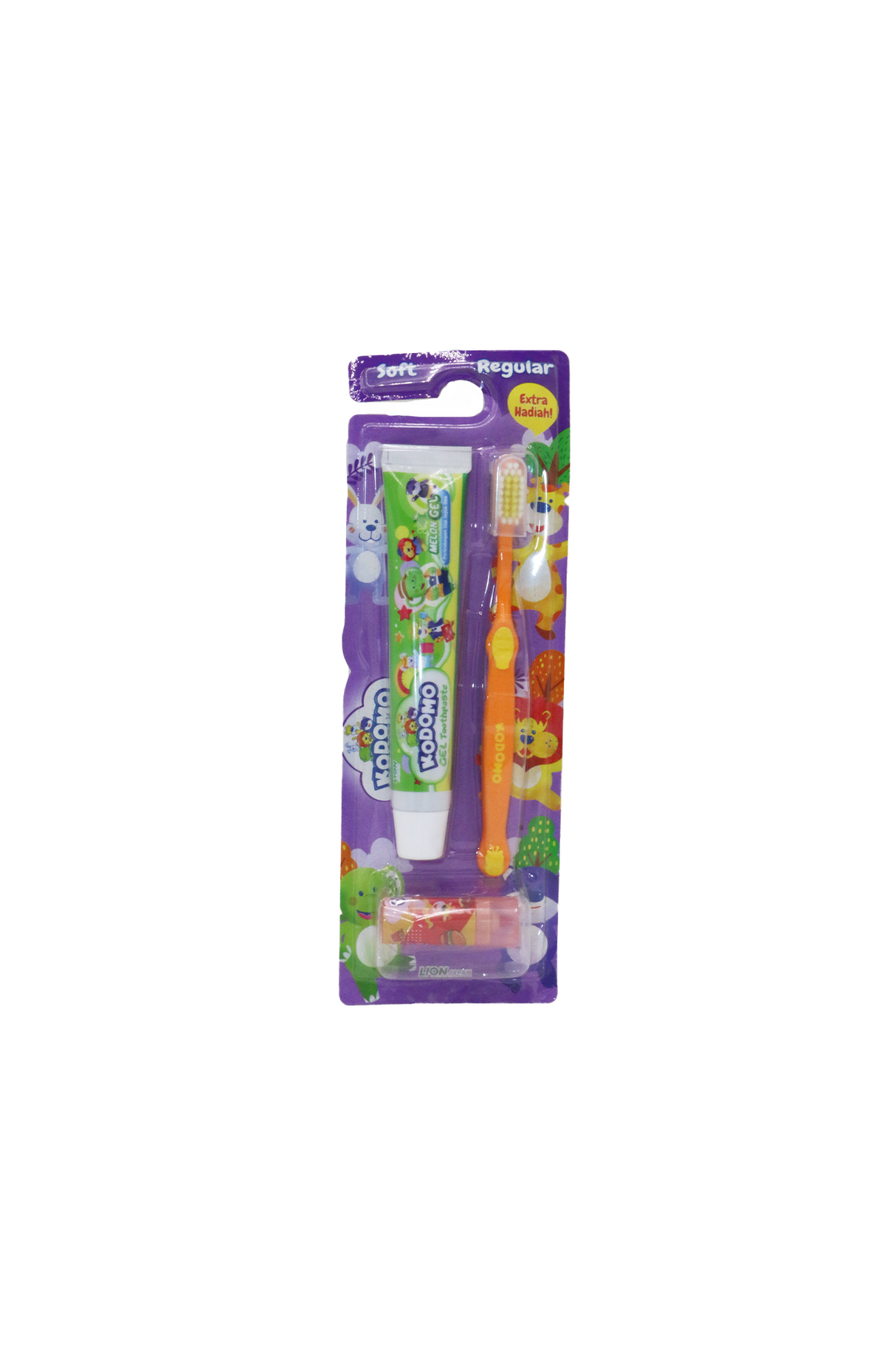 kodomo kids tooth brush & paste melon gel