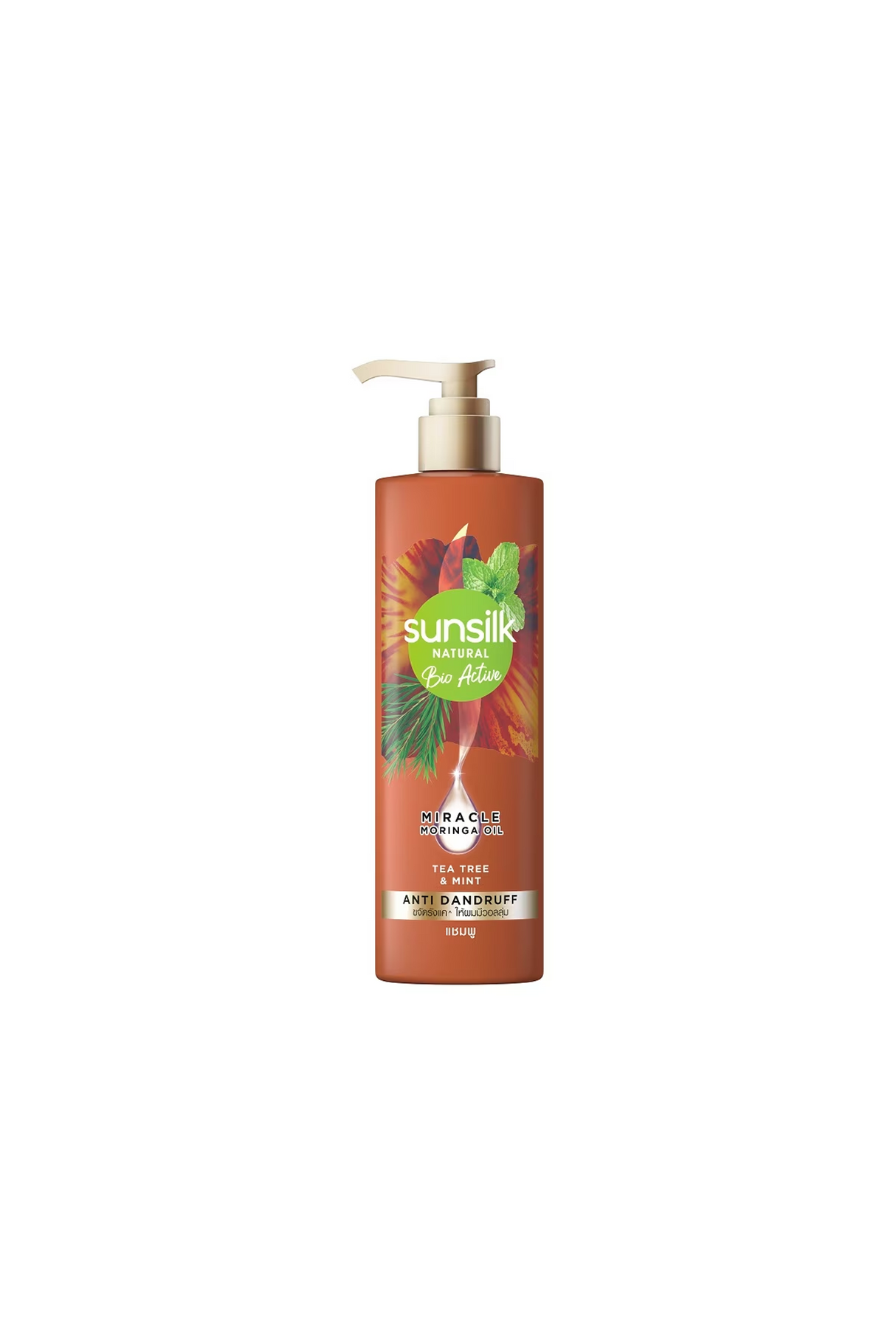 sunsilk shampoo tea tree & mint 380ml pump thai