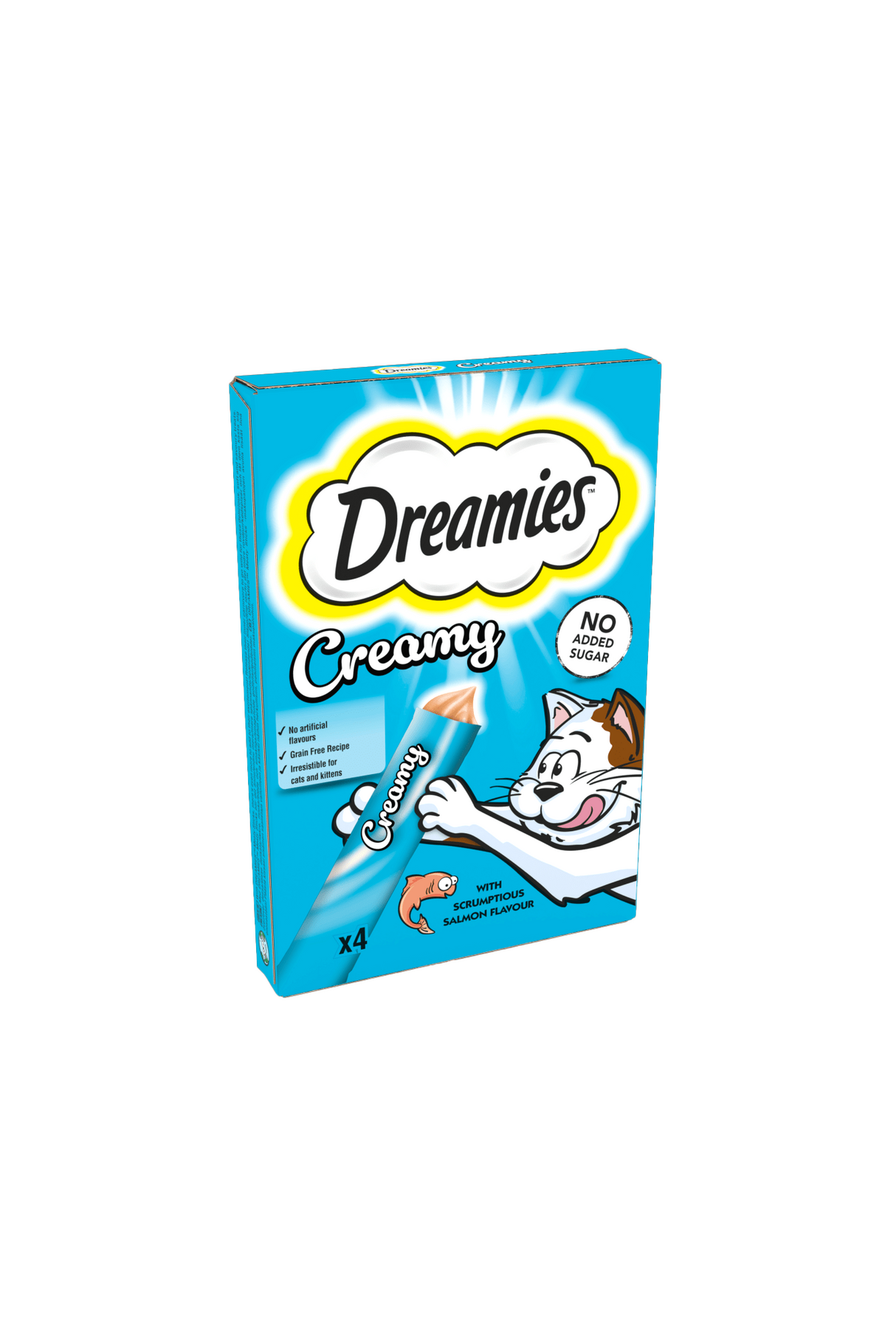 dreamies creamy scrumptious salmon 40g box