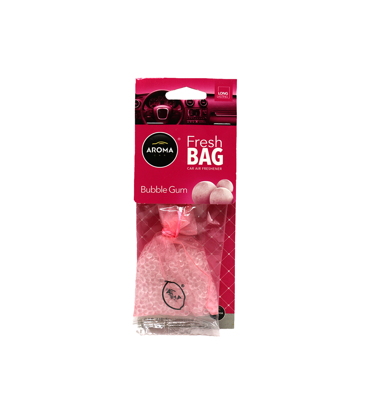 aroma fresh bag car air freshener bubble gum 20g