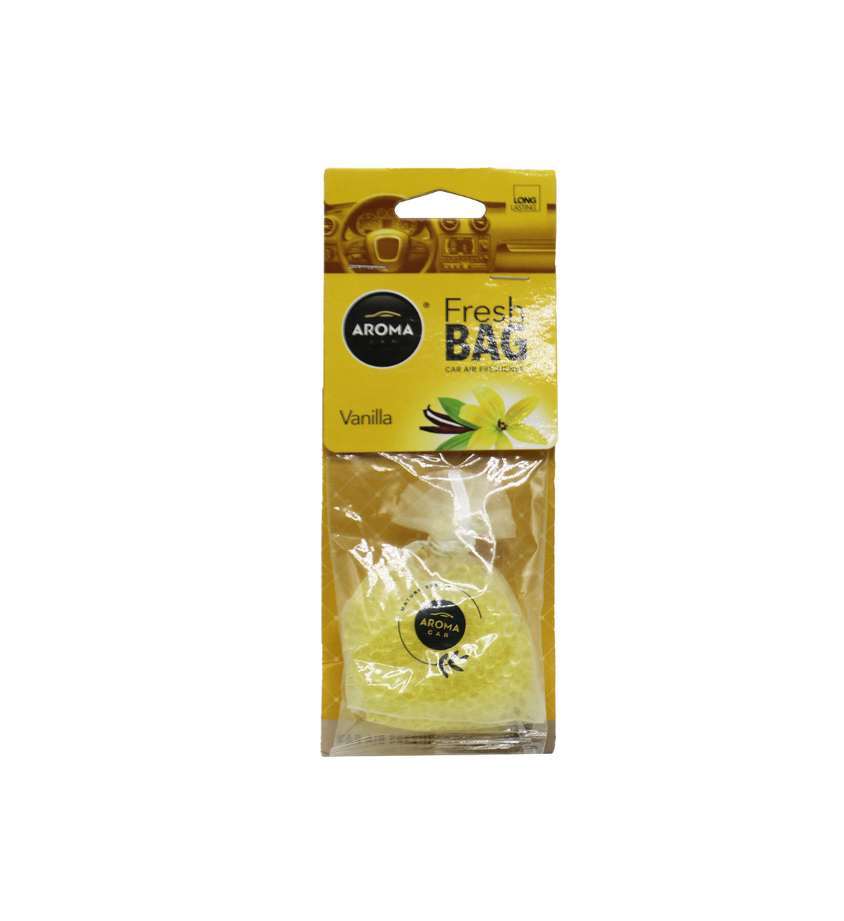 aroma fresh bag car air freshener vanilla 20g