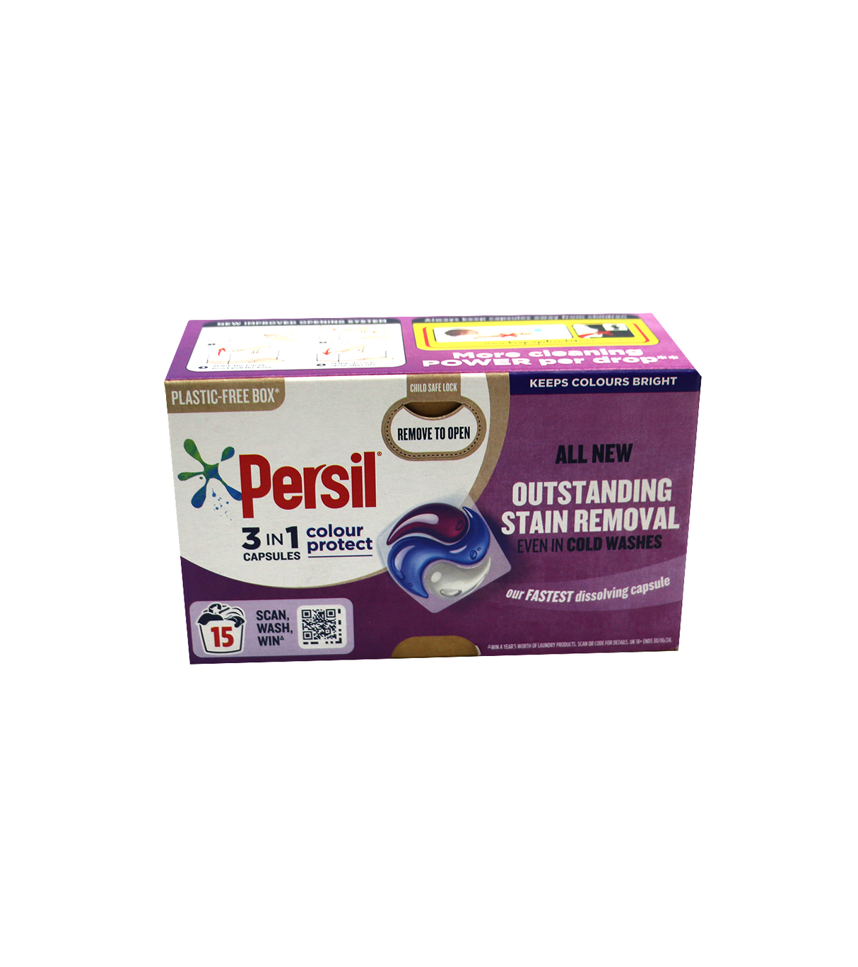 persil washing capsules 3 in 1 colour protect 15 washes 316.5g