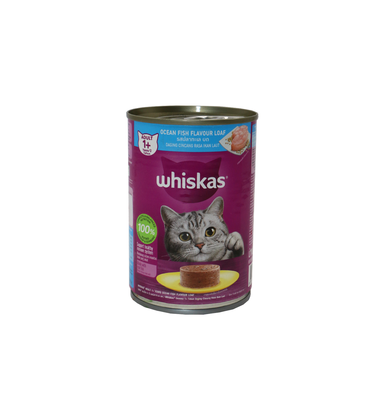whiskas cat food adult ocean fish 400g tin