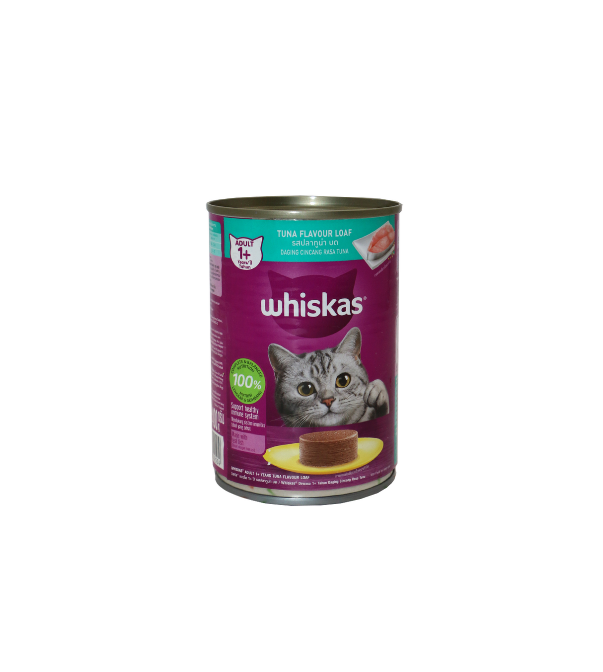 whiskas cat food adult tuna 400g tin