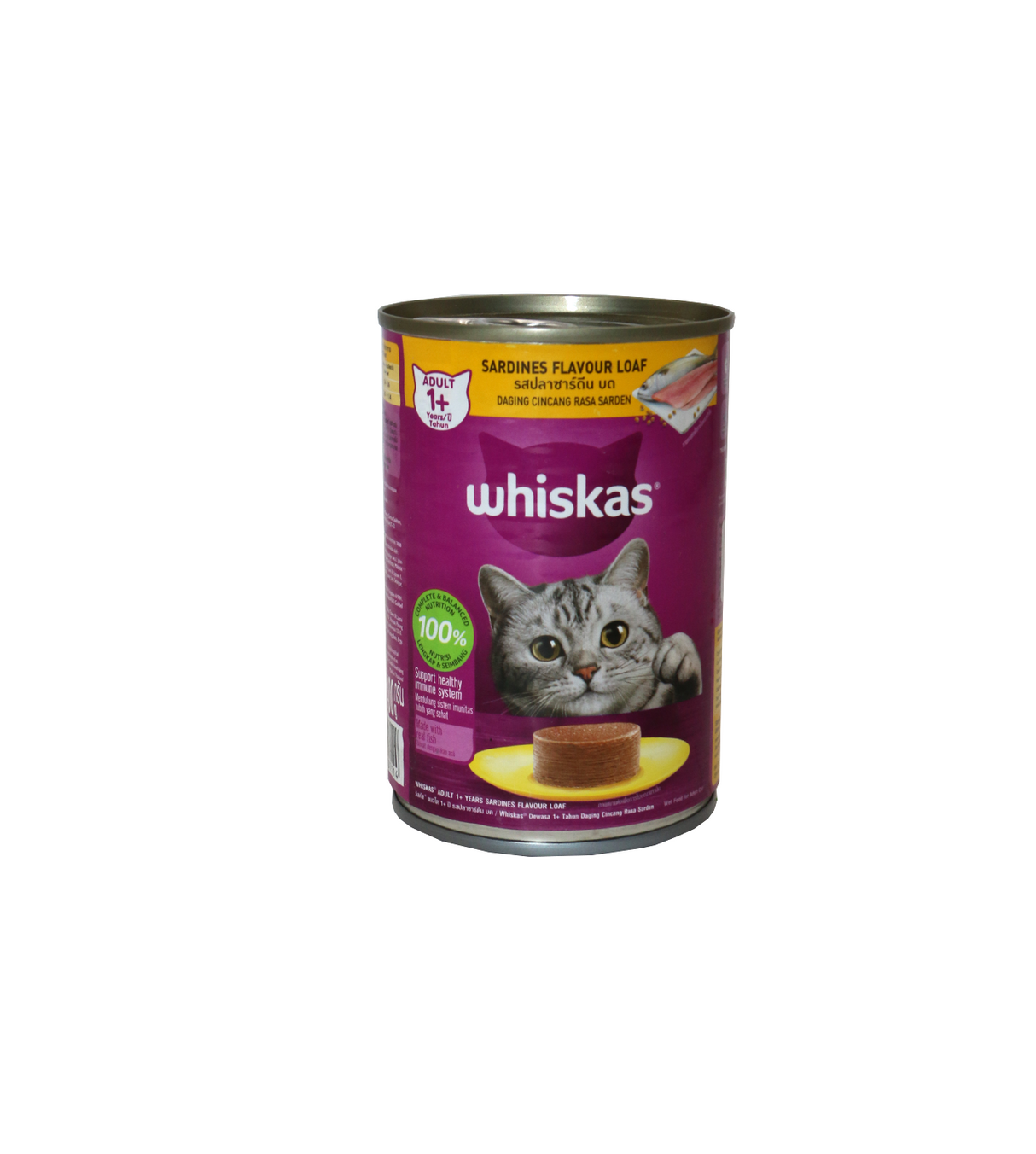 whiskas cat food adult sardines 400g tin