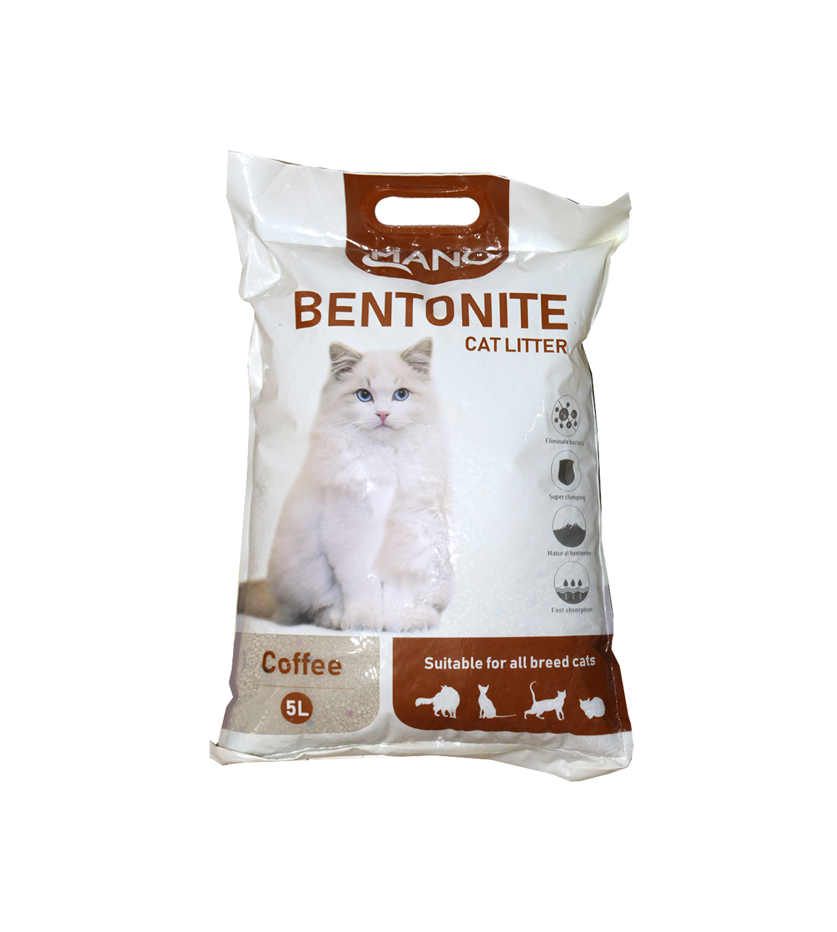 mano cat litter coffee 5l