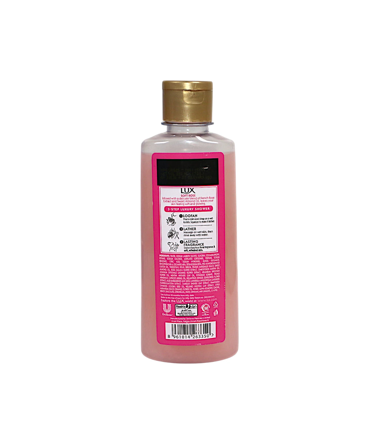 lux body wash soft rose 250ml