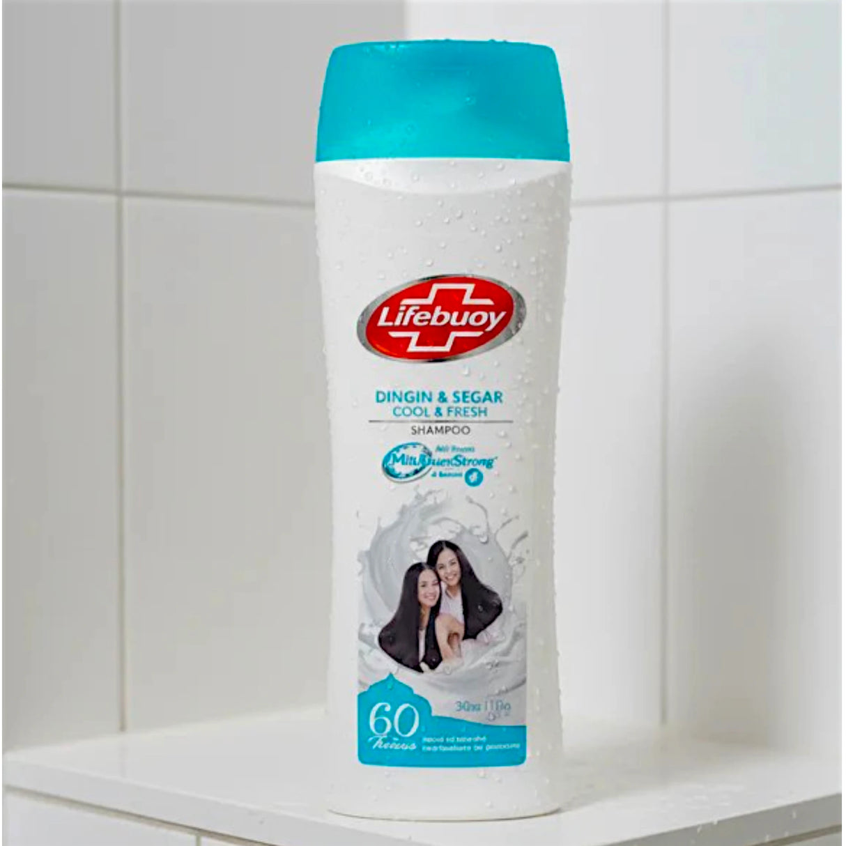 lifebuoy shampoo dingin & segar cool & fresh 170ml aqua colour