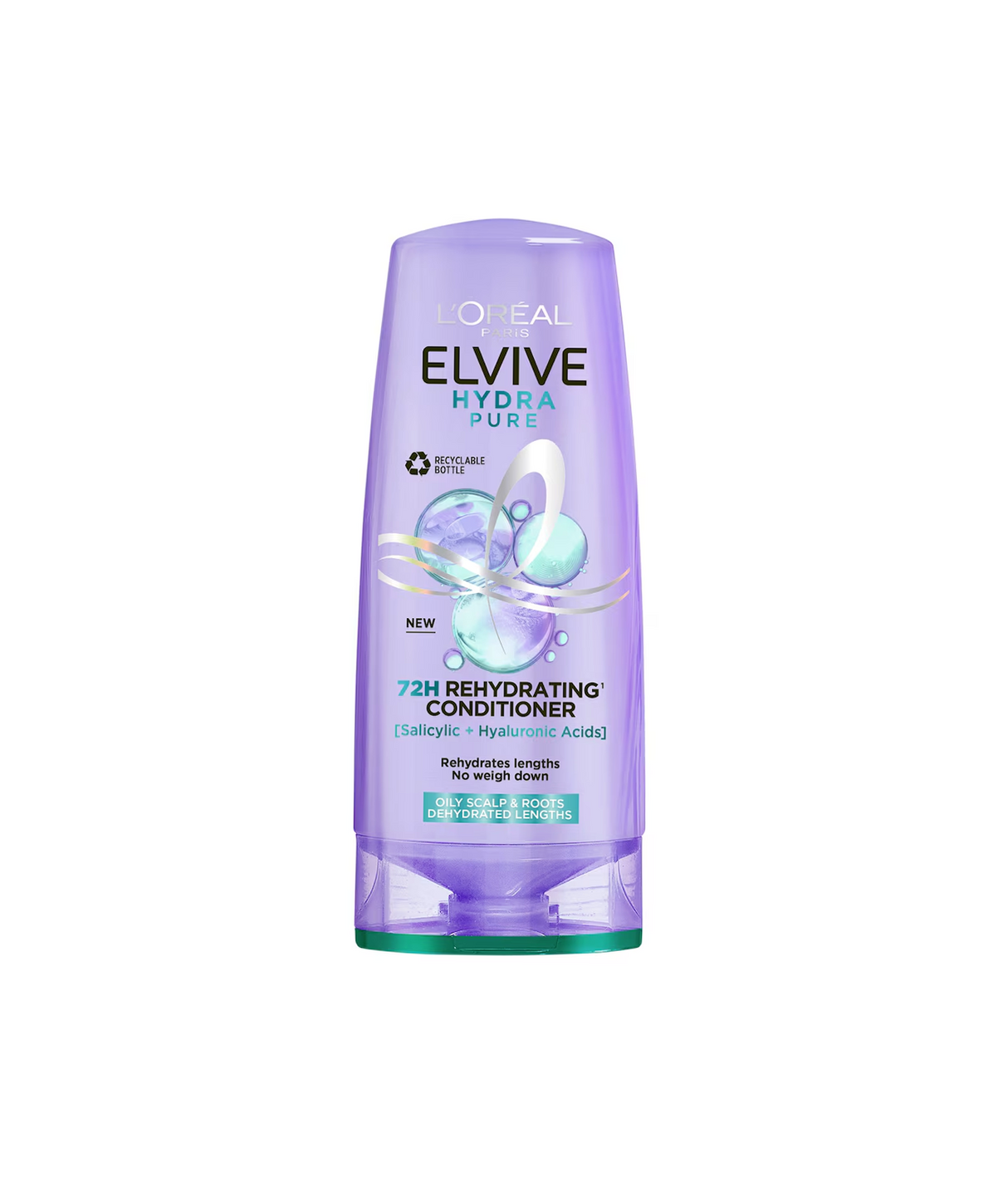 loreal elvive hydra pure conditioner 72h rehydrating 200ml france