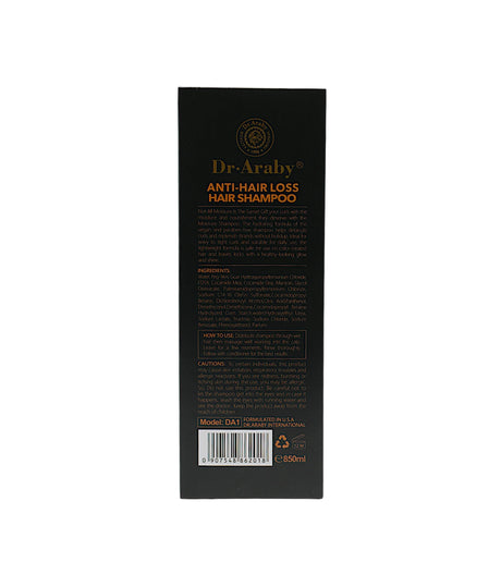 dr araby shampoo anti hair loss 850ml china