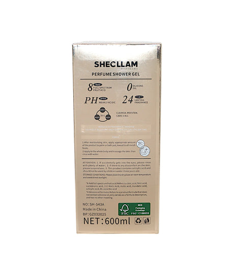 shecllam shower gel citrus aroma 600ml china sh-543a