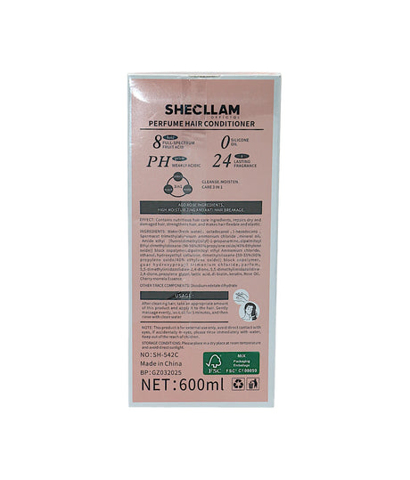 shecllam hair conditioner cherry fragrance 600ml sh-542c
