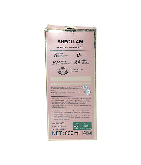 shecllam shower gel cherry fragrance 600ml china sh-543b