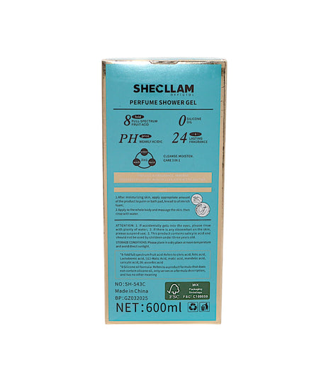 shecllam shower gel camellia fragrance 600ml china sh-543c