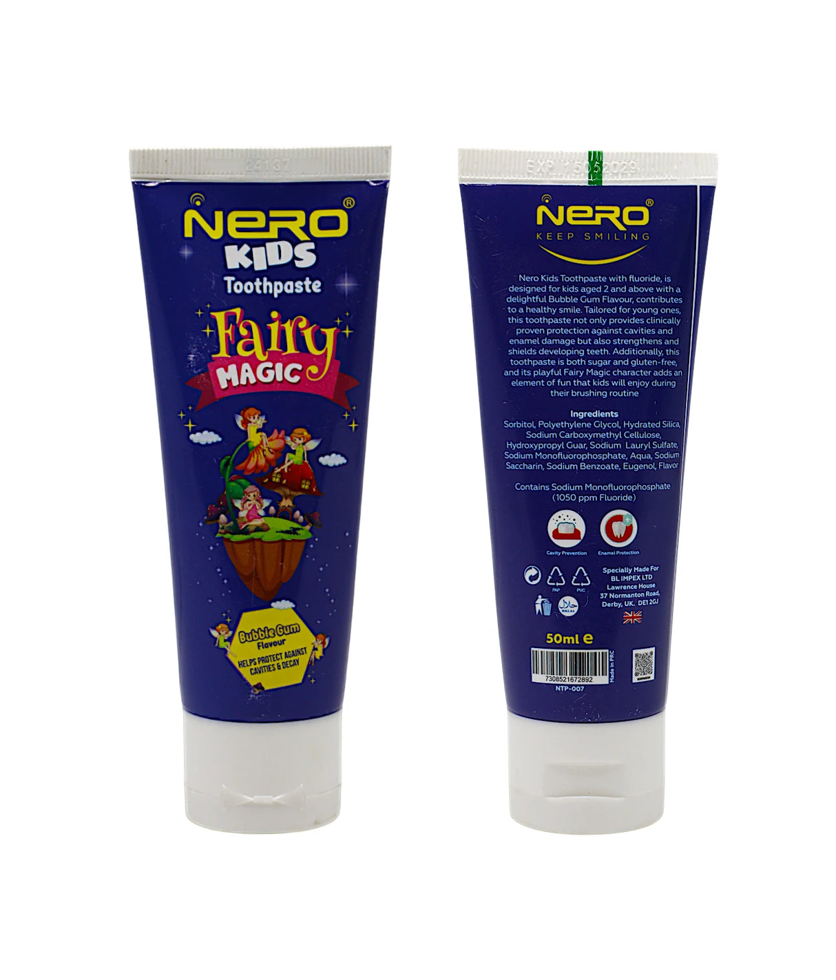 nero toothpaste kids fairy magic bubble gum 50ml