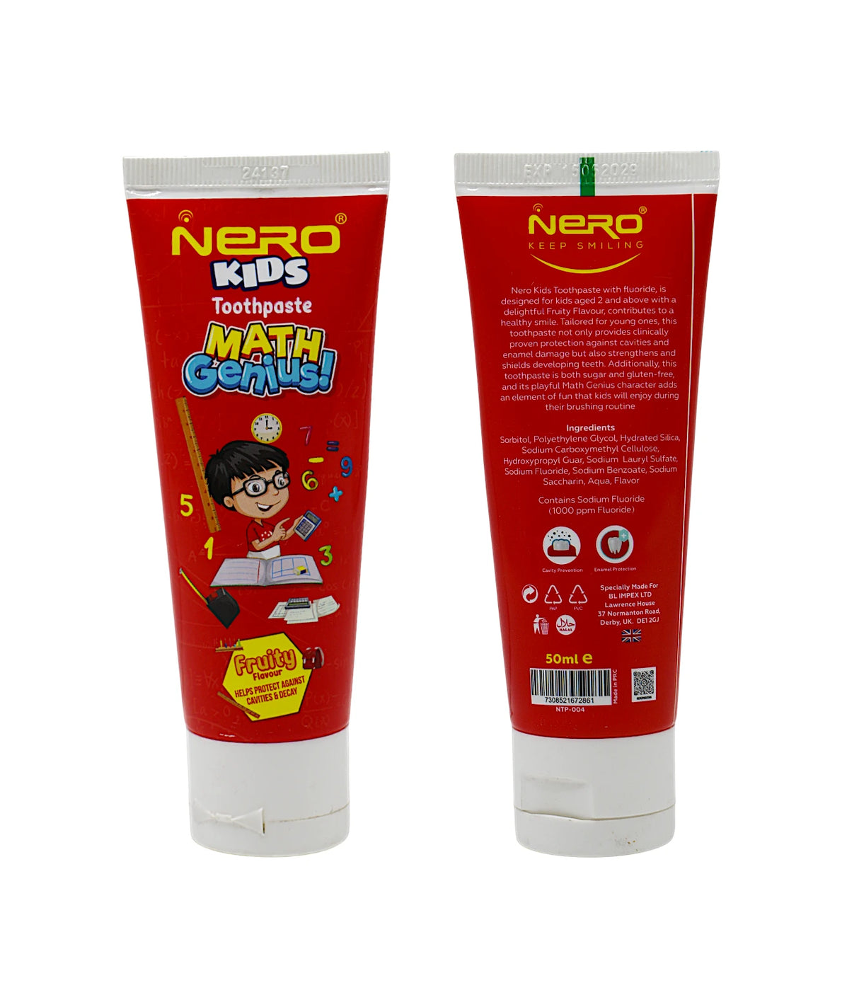 nero toothpaste kids math genius fruity 50ml