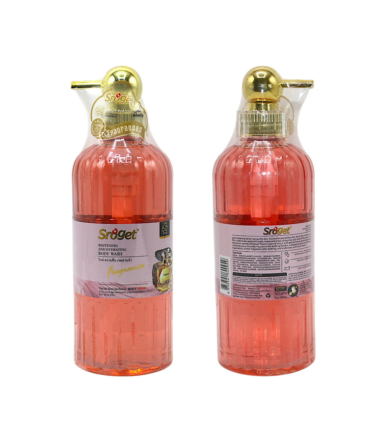 sroget body wash whitening and hydrating 800ml