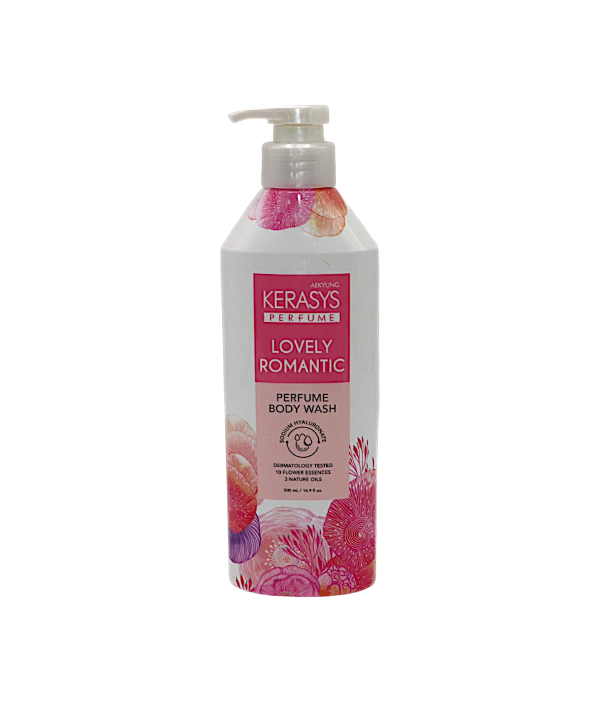 aekyung kerasya body wash lovely romantic 500ml korea