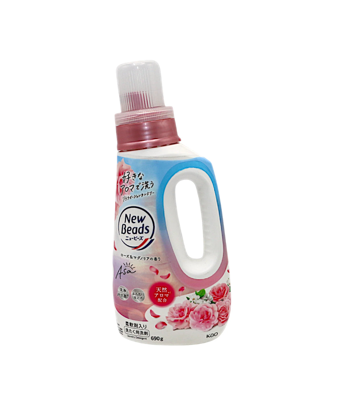 new beads detergent rose & magnolia 690g japan