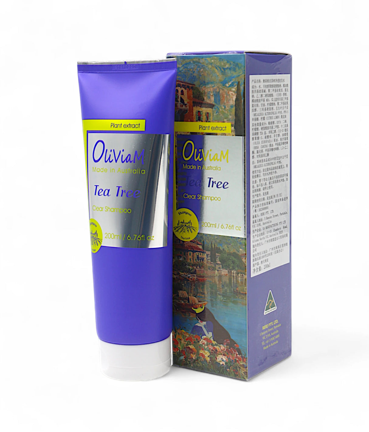 oliviam shampoo tea tree 200ml australia