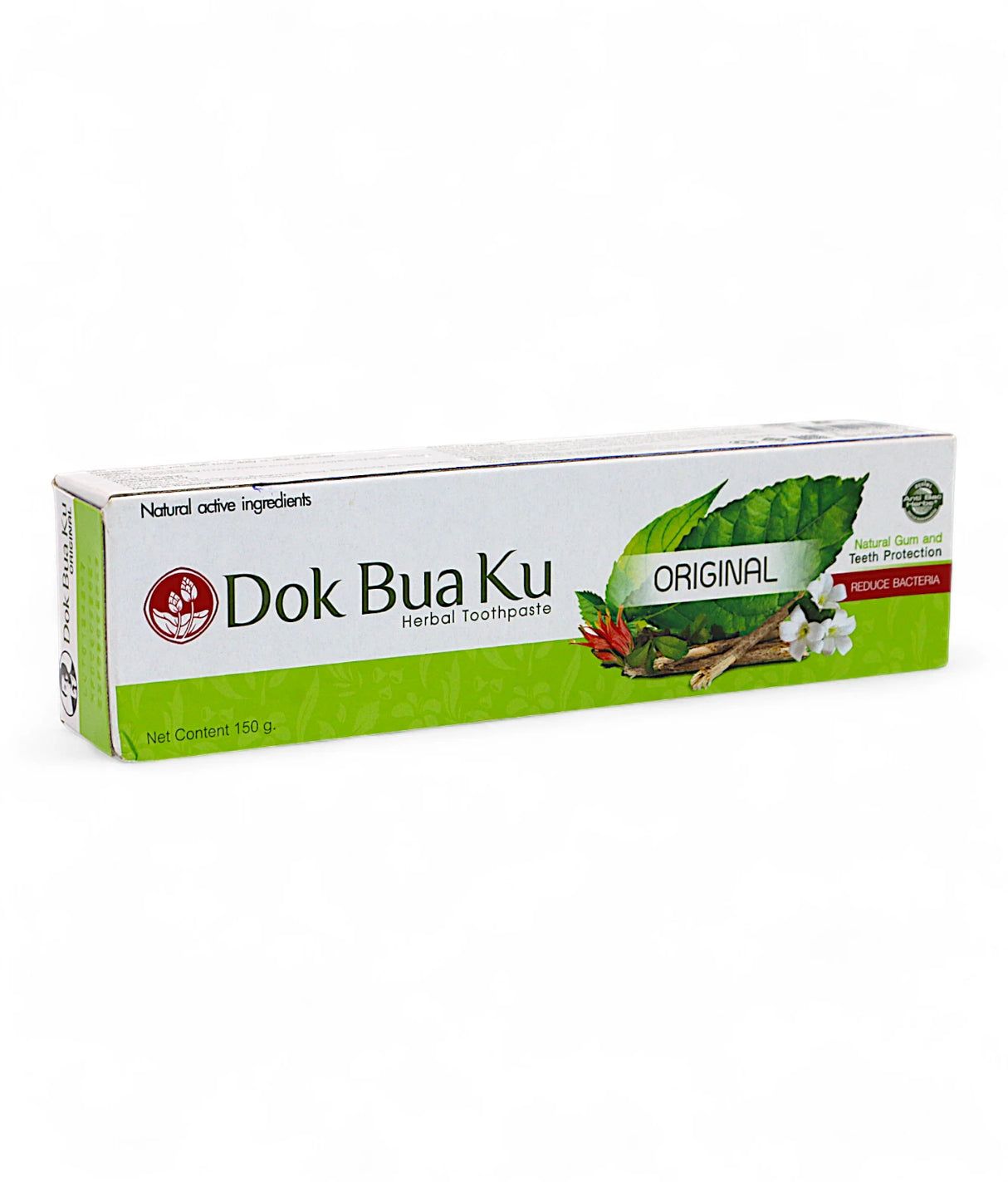 dok bua ku tooth paste original 150g thailand