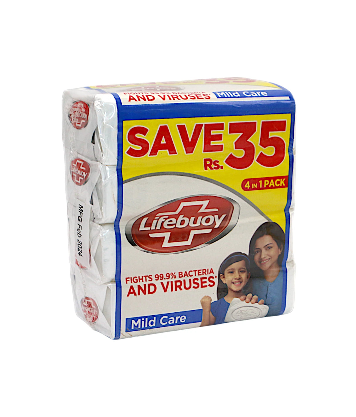 lifebuoy soap mild care 4pc 123g