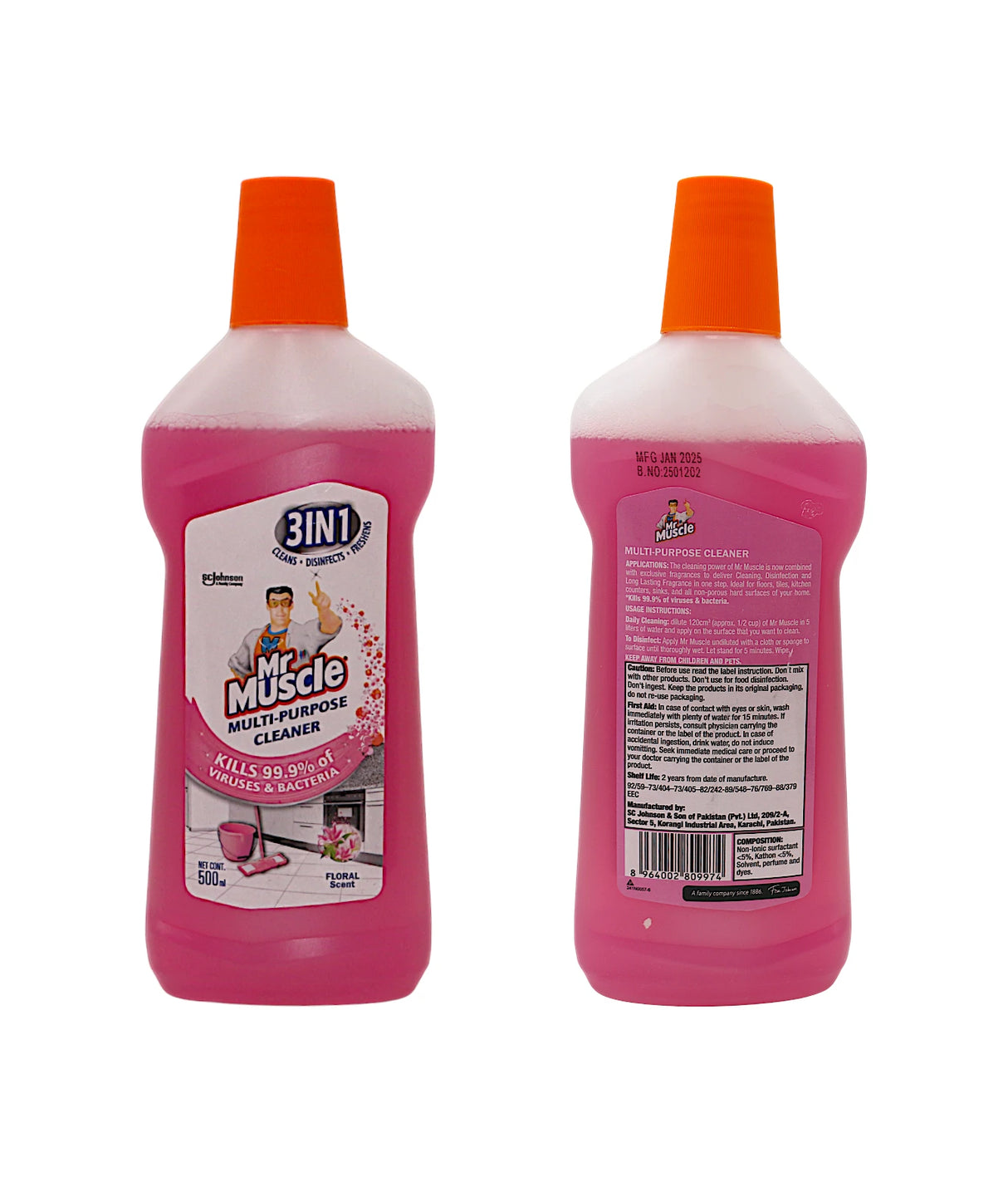 mr muscle multi purpose cleaner floral scent 500l