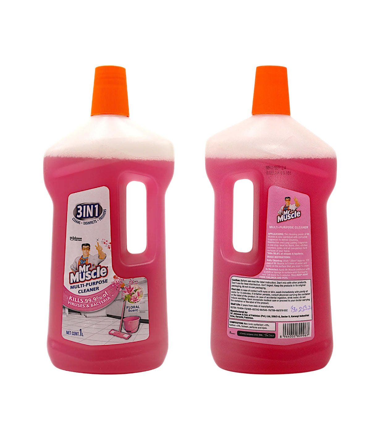 mr muscle multi purpose cleaner floral scent 1l